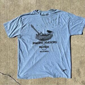 Hard Rock Cafe Mall of America Imagine Dragons T Shirt Mens XL Blue